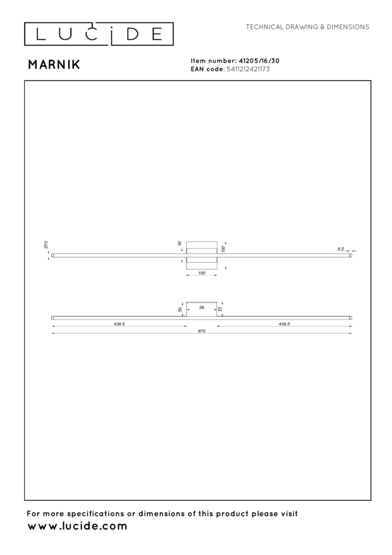 Lucide MARNIK - Nástenné svietidlo - LED Dim. - 1x16W 2700K/4000K - Čierny